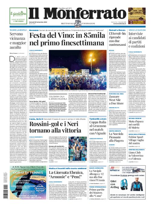 Il Monferrato - Edizione 69 del 20/09/2022